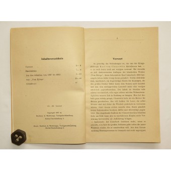 Historical brochure Clausewitz Katechismus. Espenlaub militaria